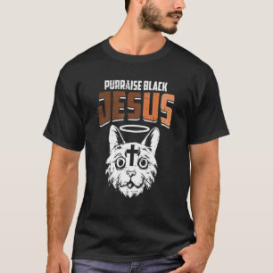 Camiseta Purraise Black Jesus Black History Mono Cute BLM