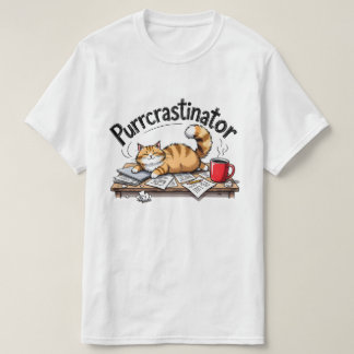 Camiseta Purrcrastinator Design Tee