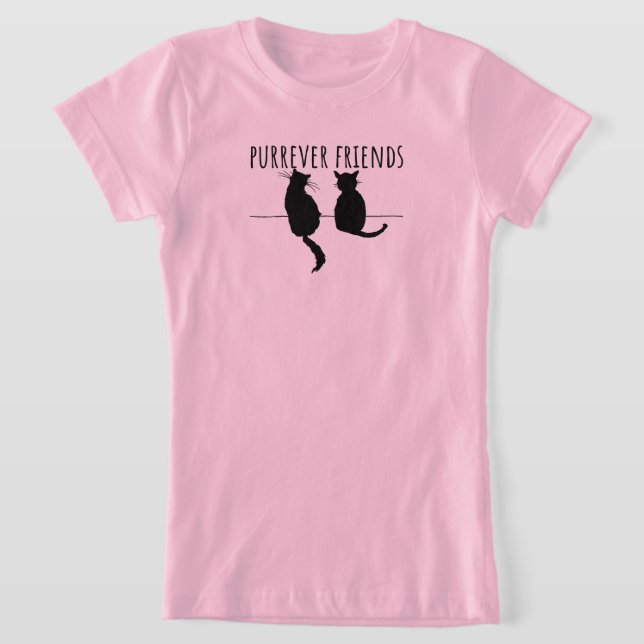 Camiseta Purrever Friends Cute Cat Besties (Distribución)