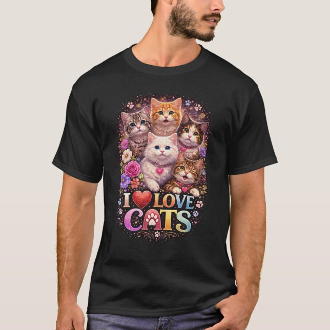 Camiseta Purrfect Little Hearts (Anverso)