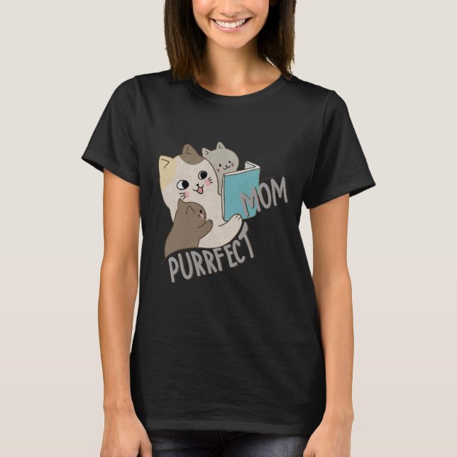 Camiseta Purrfect Mom (Anverso)