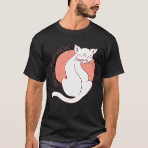 Camiseta Purrfect Pharmacist Shirt White Cat Lover Purr Fur