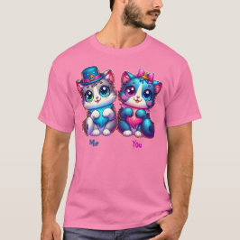 Camiseta Purrfect Together Personalizable Valentines Shirt