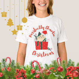 Camiseta Purrfectly Chaotic Christmas Funny Holiday Cat