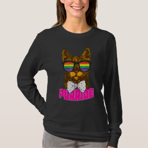 Camiseta Purride Cat Bisexual Orgullo Gay Arcoiris LGBT Sun
