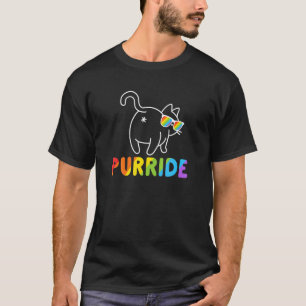 Camiseta Purride Cat Gay Lgb Orgullo Mujeres M