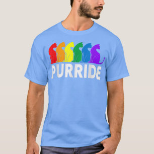 Camiseta Purride Cat Lover Mes Orgullo Gay Derechos Rainbow