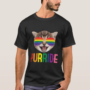 Camiseta Purride Cute Funny Lgbqt Cat Aovers Gift