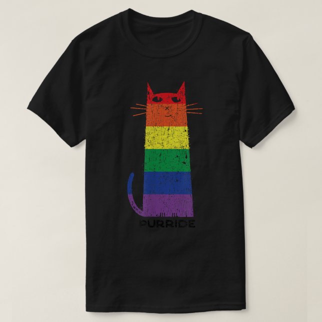 Camiseta Purride Shirt LGBT Funny Gay Primo Gato Diciendo G (Diseño del anverso)