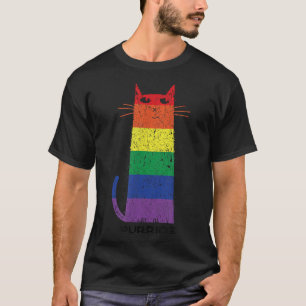 Camiseta Purride Shirt LGBT Funny Gay Primo Gato Diciendo G