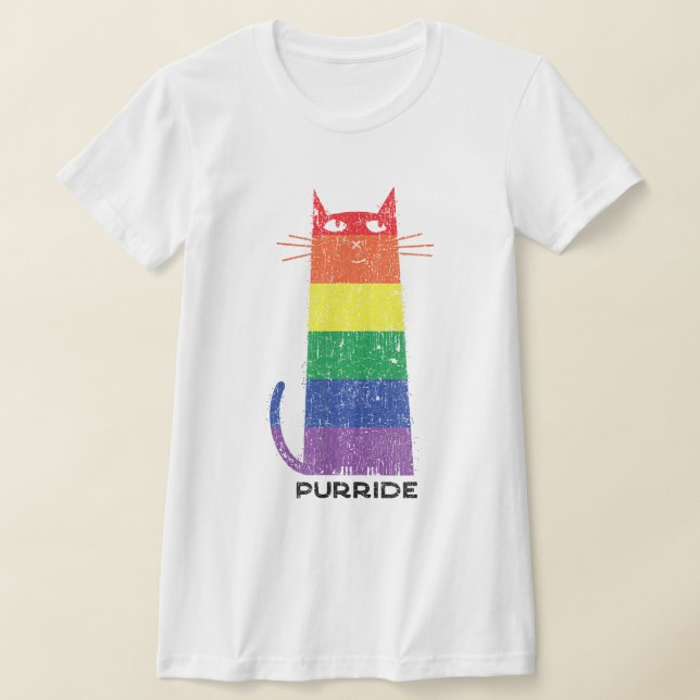 Camiseta Purride Shirt LGBT Funny Gay Primo Gato Diciendo G (Distribución)