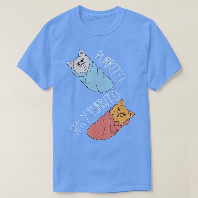 Camiseta PURRITO BURRITO CA, curiosos dulces (Diseño del anverso)