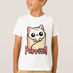 Camiseta ¡Purrito! Burrito lindo gato