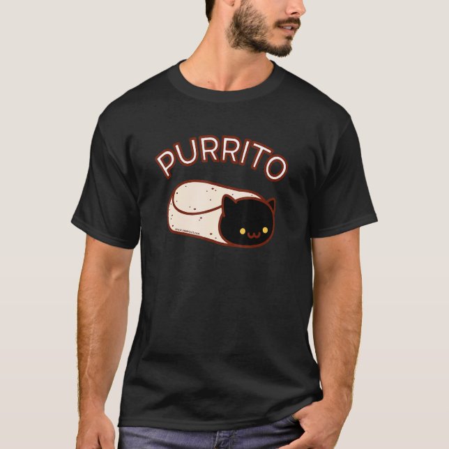 Camiseta Purrito El Burrito Gato Negro (Anverso)