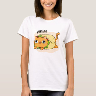 Camiseta Purrito Funny Cat Burrito Pun