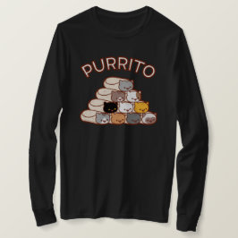 Camiseta PURRITO PIRÁMID Gato Burrito de manga larga T-SHIR