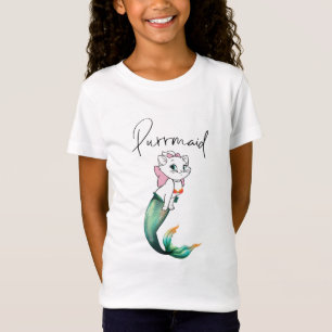 Camiseta Purrmaid de gatito de gatito de comadreja - Diseño