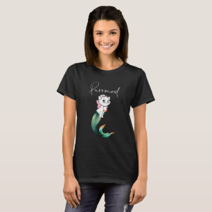 Camiseta Purrmaid de gatito de gatito de comadreja - Diseño