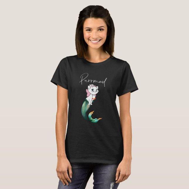 Camiseta Purrmaid de gatito de gatito de comadreja - Diseño (Anverso completo)