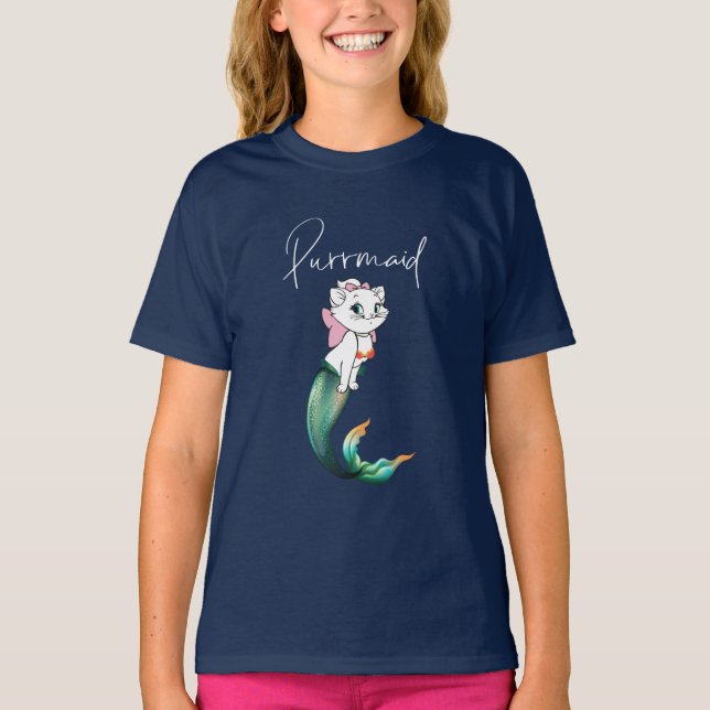 Camiseta Purrmaid de gatito de gatito de comadreja - Diseño (Anverso)
