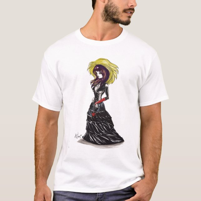 Camiseta Purrr gótico (Anverso)