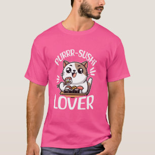 Camiseta Purrr-Sushi Lover - Diseño De Comida De Sushi Japo
