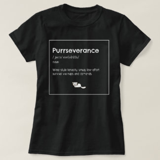 Camiseta purrseverance cat lover women power cat mom