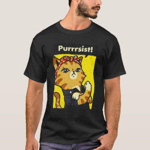 Camiseta Purrsist Cat USA Women