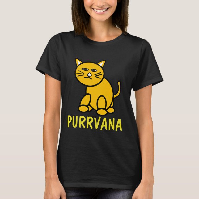 Camiseta Purrvana Cat Lover T-shirt (Anverso)
