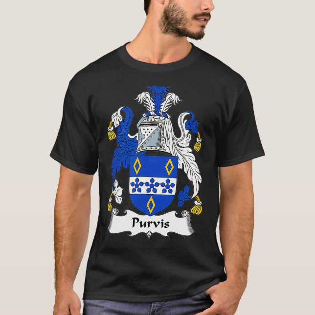 Camiseta Purvis Coat of Arms Family Crest (Anverso)