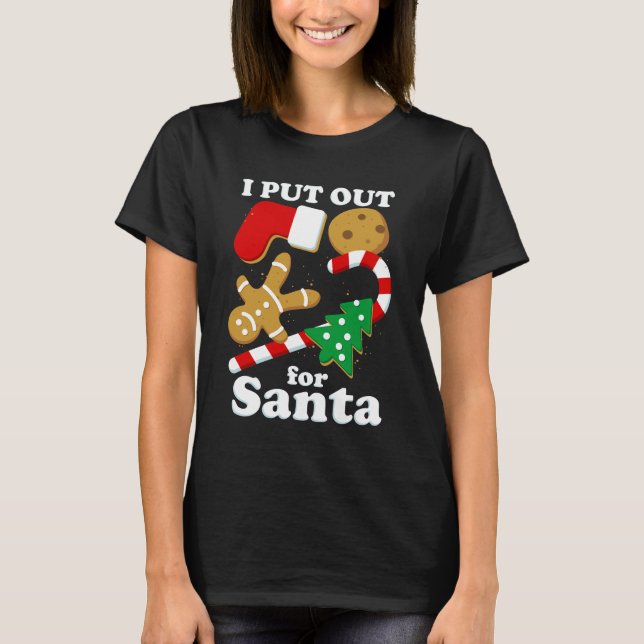 Camiseta Puse algo para Santa divertida Navidad (Anverso)