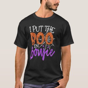 Camiseta Puse Boo En Boujie Funny Costume Halloween Boujee