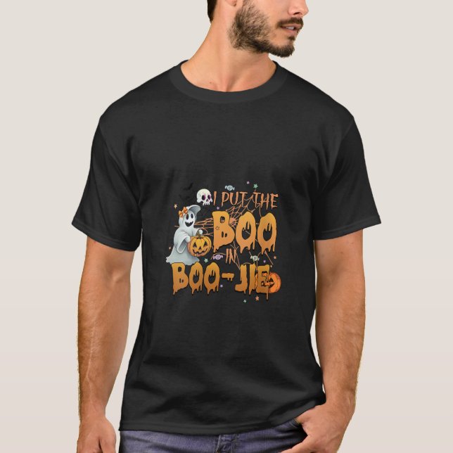 Camiseta Puse El Boo En Bougie Boo Jie Halloween Party Sp (Anverso)
