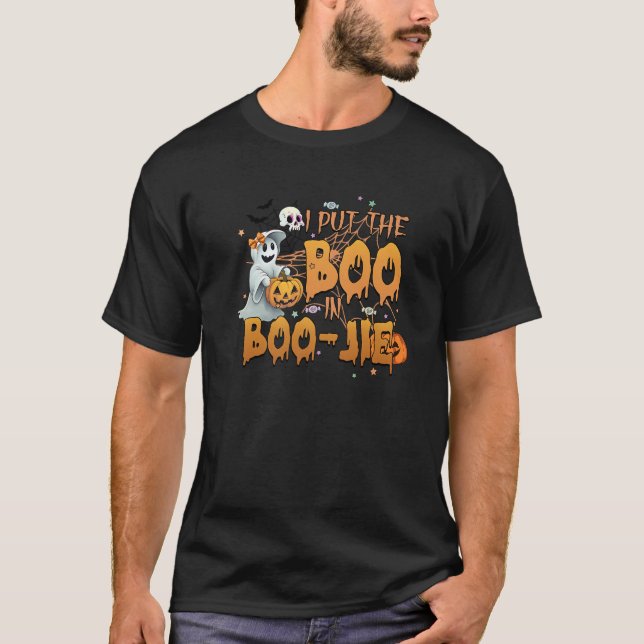 Camiseta Puse El Boo En Bougie Boo Jie Halloween Party Sp (Anverso)