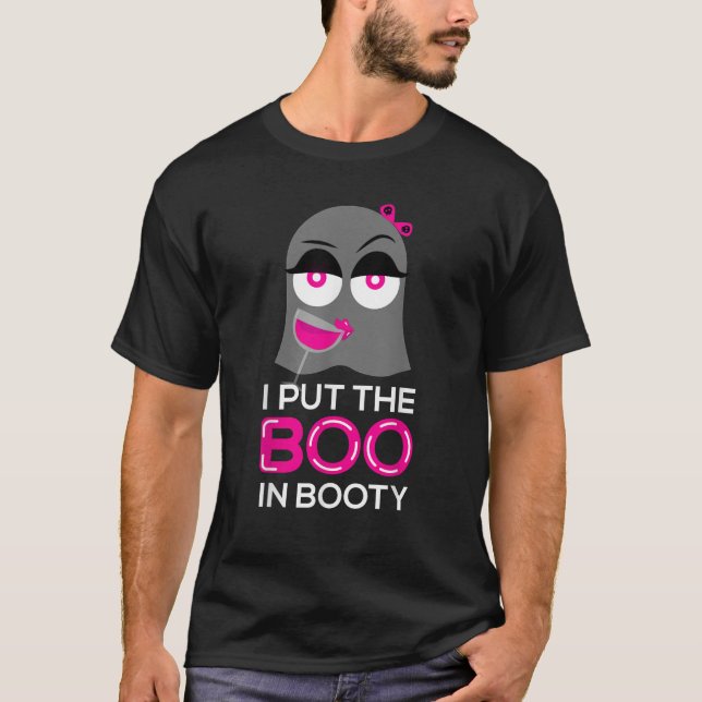 Camiseta Puse El Boo En El Gracioso Chiste De Halloween (Anverso)