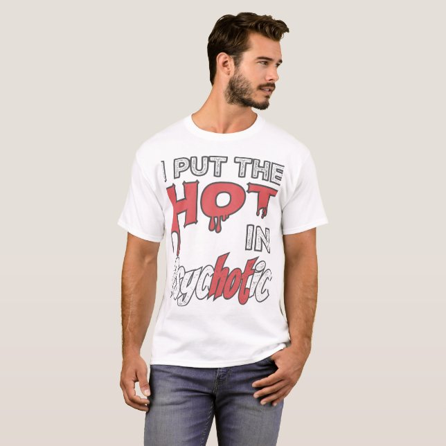 Camiseta Puse El Calor En Psicótico (Anverso completo)