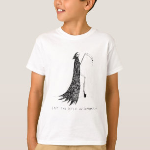 Camiseta Puse El Humor Oscuro Obituario Gracioso Halloween 