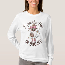 Camiseta Puse el libro en boujee lindo fantasma de hallowee