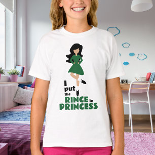 Camiseta Puse el príncipe en la danza irlandesa del pelo ne