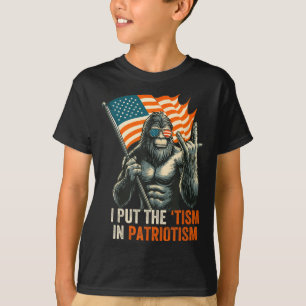 Camiseta Puse El "Tismo" En El Patriotismo Gran Pie Bandera
