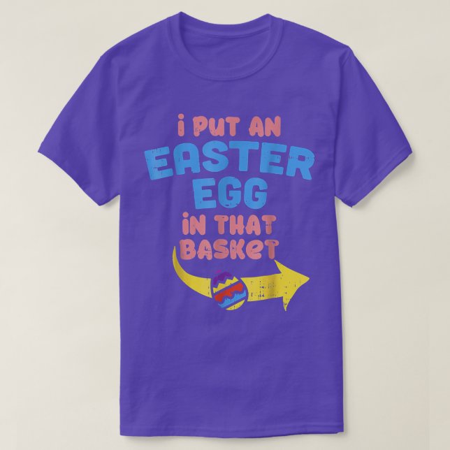 Camiseta Puse Huevo De Pascua En El Divertido Anuncio De Em (Diseño del anverso)