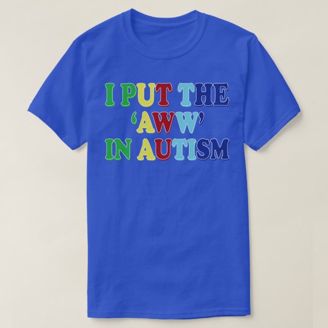 Camiseta puse la guerra en el autismo (Diseño del anverso)