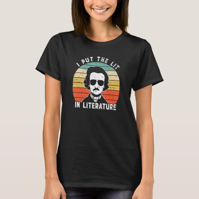 Camiseta Puse La Luz En La    Literatura Edgar Allan Poe (Anverso)