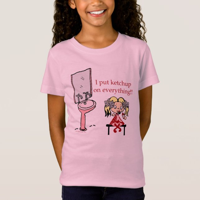 Camiseta ¡Puse la salsa de tomate en todo! (Anverso)