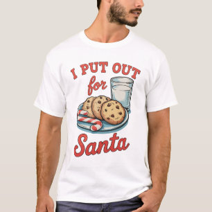 Camiseta Puse Para Santa Galletas De Leche Divertidas De Na