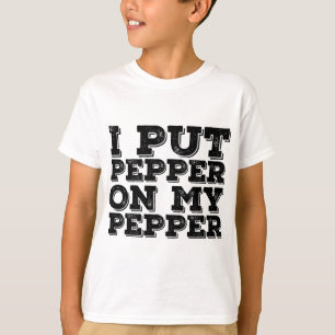 Camiseta PUSE PEPPER EN MI DINERO PEPPER DE Pizza Quesa Gra