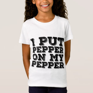 Camiseta PUSE PEPPER EN MI DINERO PEPPER DE Pizza Quesa Gra