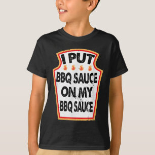 Camiseta Puse Salsa Bbq En Mi Salsa Bbq Piscina De Grill Ca