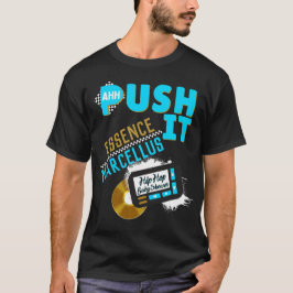 Camiseta Push It 90's Retro Neon Blue Hip Hop Baby Shower