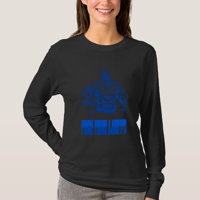 Camiseta Push Your Limits - Bodybuilding and Determination  (Anverso)